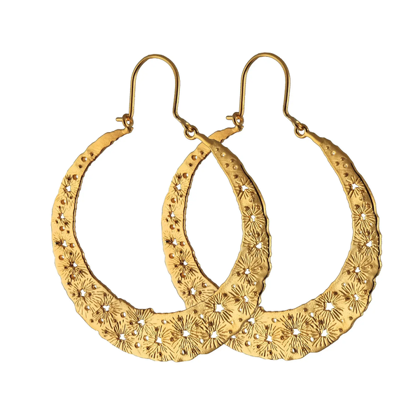 Серьги-кольца "Королевская Луна"