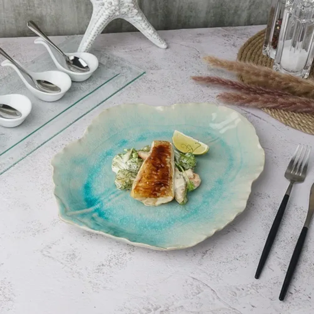 Блюдо для подачи 30,5*25 см h3 см Sea Blue Frutti di Mare P.L. [1]