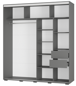 Шкаф-купе Крафт-6, Графит