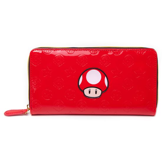 Кошелек Difuzed: Nintendo: Mushroom Allaround Zipper Bifold Girls Wallet GW200205NTN