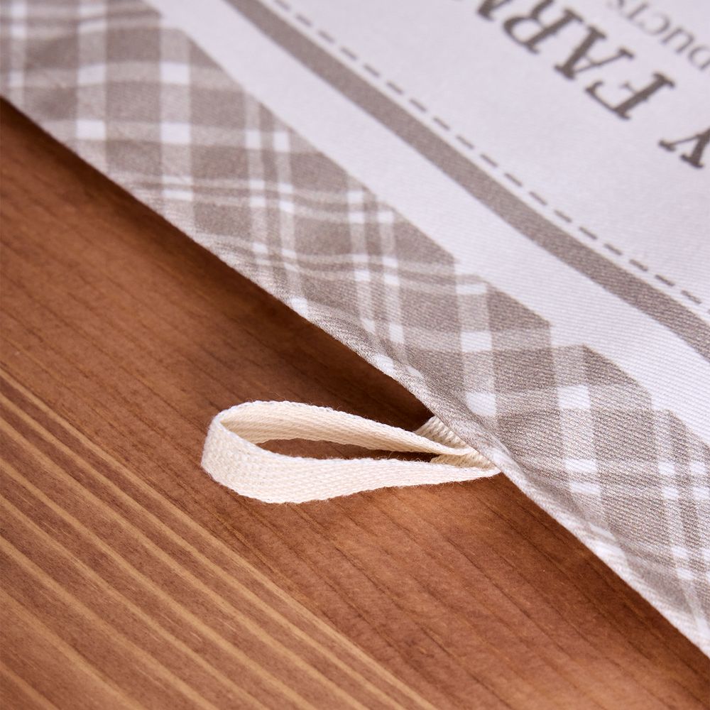 НАБОР ПОЛОТЕНЕЦ ИЗ 2-ХШТ "FAMILY FARM",40Х60СМ, 100% ХЛОПОК, КЛЕТКА,ТВИЛ