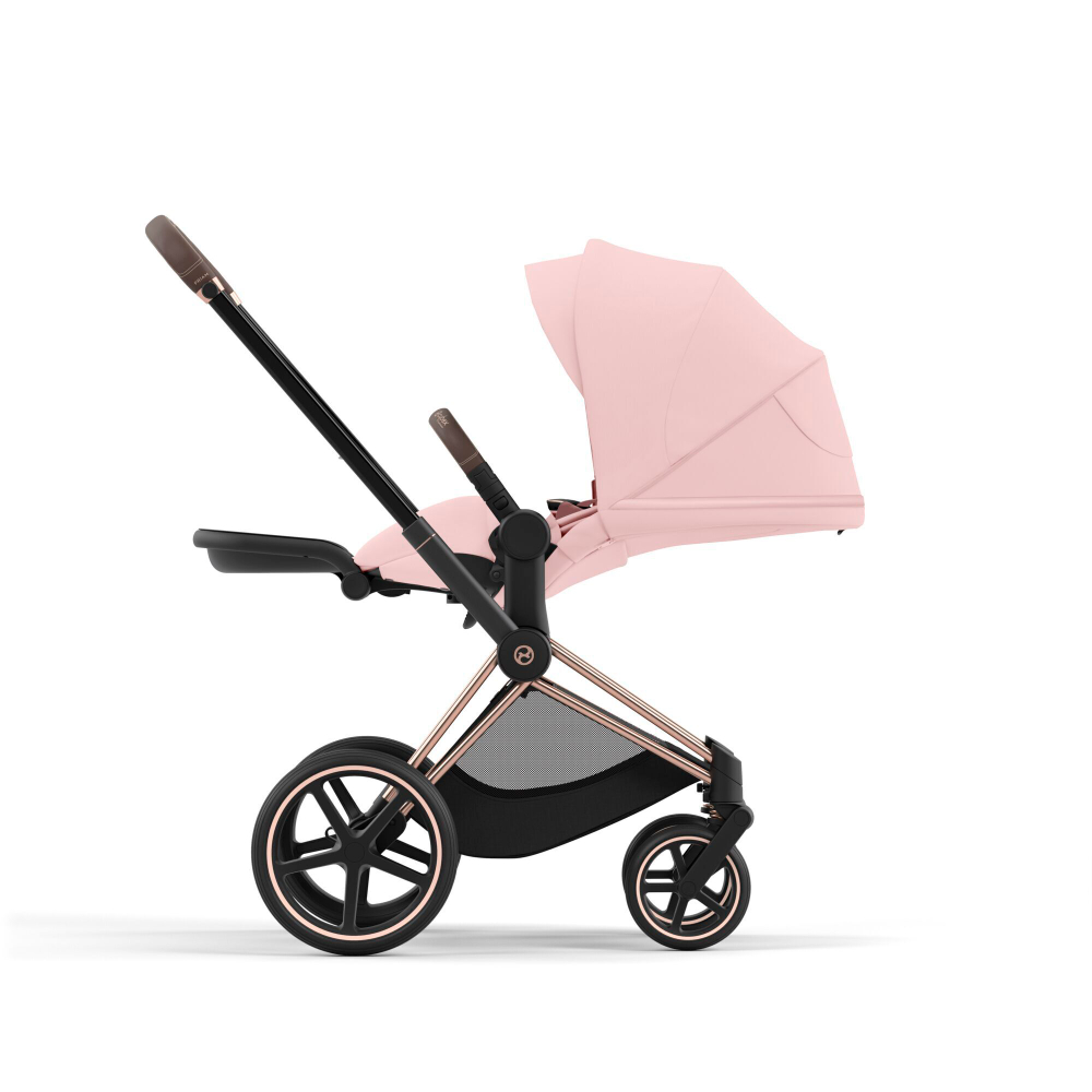Коляска Cybex Priam IV 3 в 1 цвет Peach Pink на шасси Rosegold