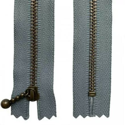 Молния металлическая, однозамковая неразъемная, т.л. Тип 3 25 см, арт 578