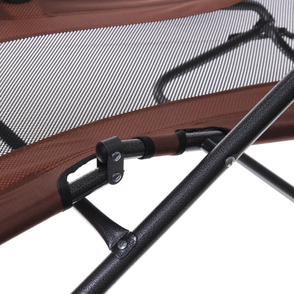 Шезлонг-раскладушка «Эспрессо»,60*108(153)*82 см, 2 положения, сетка