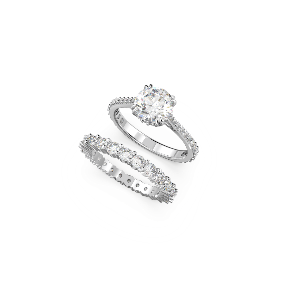 CONSTELLA:SET RINGS WHI/RHS 52
