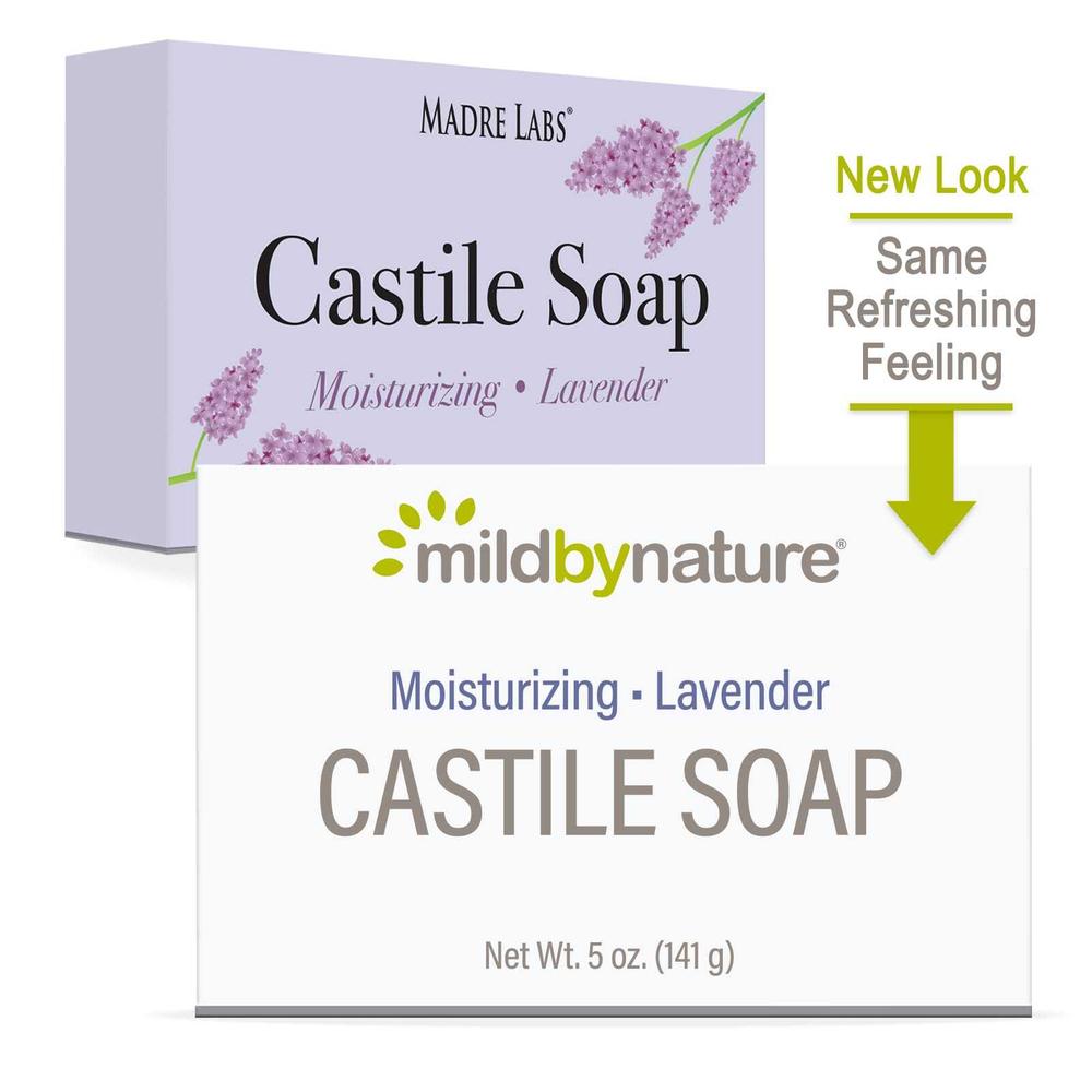 Mild By Nature, кастильское мыло, с ароматом лаванды, 141 г (5 унций)