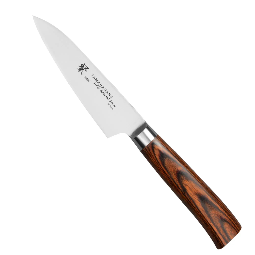 Tamahagane Нож SAN Brown 9см для очистки кожицы
