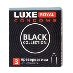 Презервативы черного цвета Luxe Royal Black Collection
