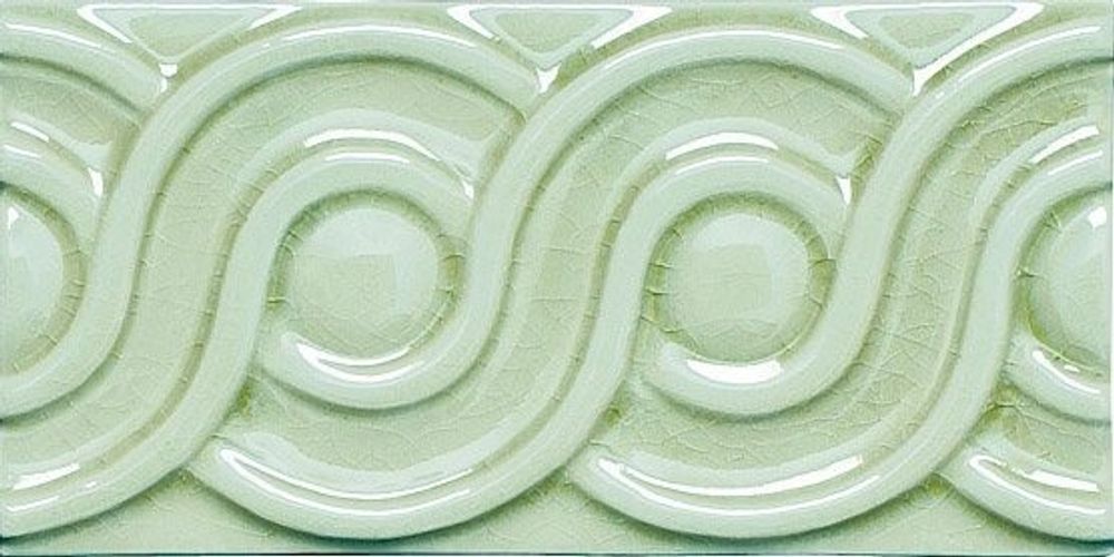 Adex Modernista Relieve Clasico C/C Verde Claro 7.5x15