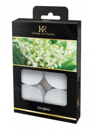 Свеча чайная ароматизированная 6шт/уп Ландыш