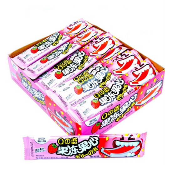 Зефир Смайлик с начинкой клубника в пластинках, 16гр