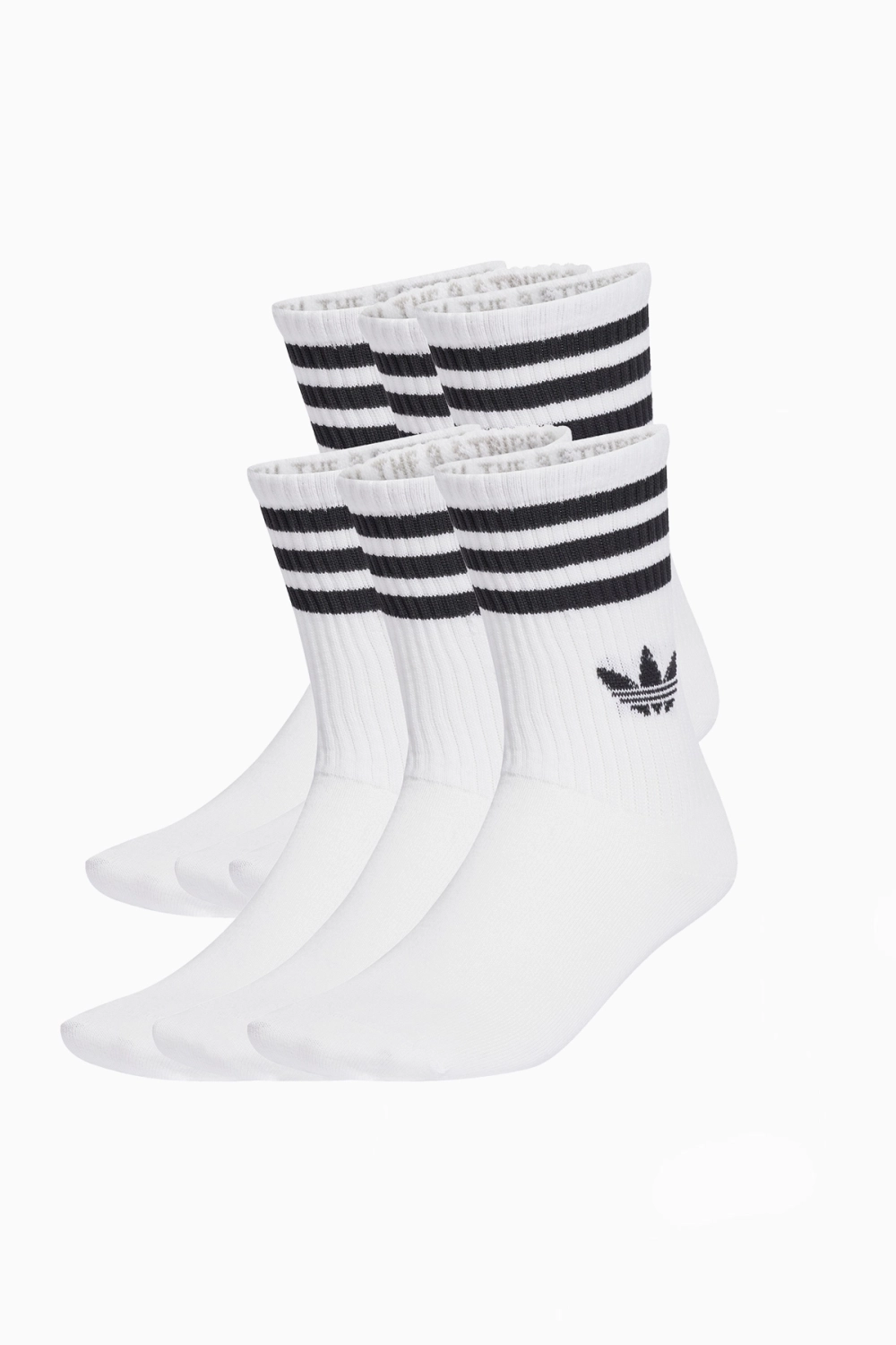 Носки adidas 3-Stripes High Crew 6 Pairs - белый