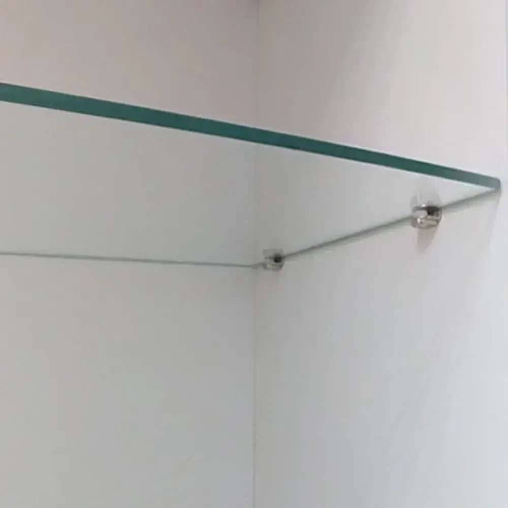 Полкодержатель (держатель для стеклянных полок) толщина 3-9мм никель, комплект 12шт. OTLEX.