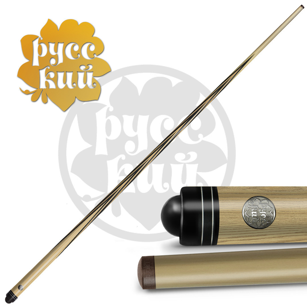 11-11-ПУЛ Кий Классик 11 запилов 1 РС, ясень/черн.граб(РК)