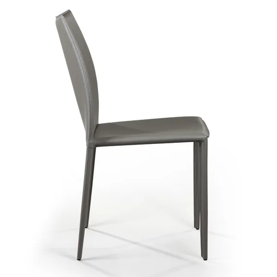 Стул Rolf серо-коричневая кожа