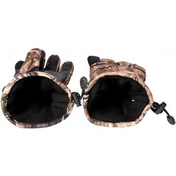 Перчатки Helios охотничьи утепленные КМФ лес р. XL