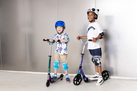 Самокат Micro Cruiser LED неохром