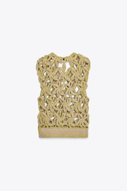 ZARA ТОП-ЖИЛЕТ С ЭФФЕКТОМ ДЕГРАДЕ, РАЗНОЦВЕТНЫЙ