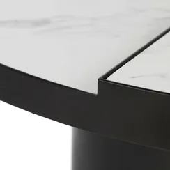 Кофейный стол Vaso Ø90 см, белая керамика