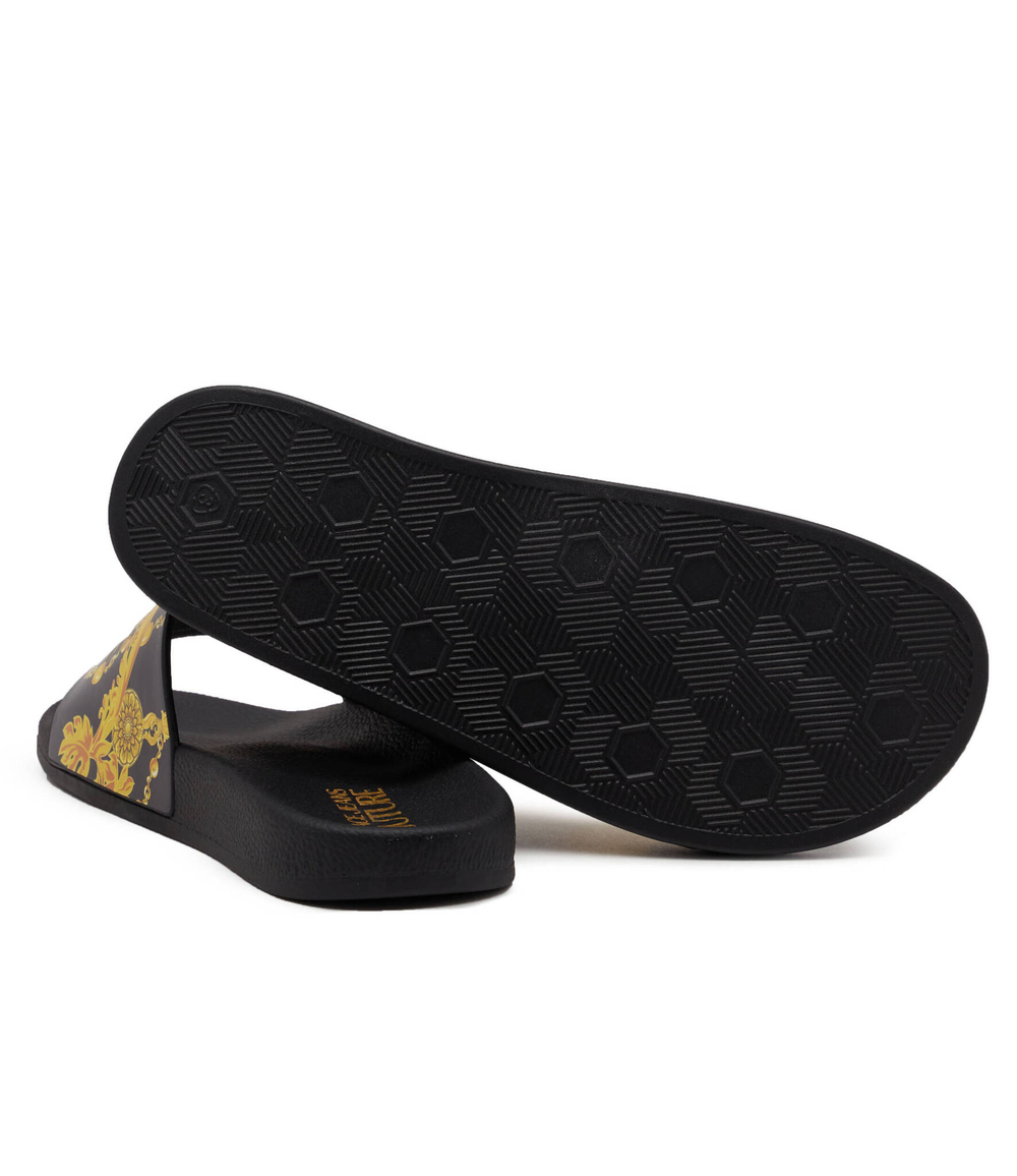 Шлепанцы Versace Jeans Couture - черный(75VA3SQ3ZS834)