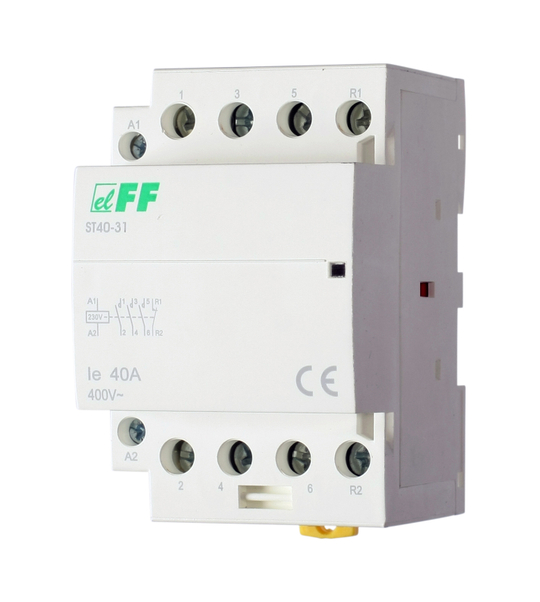 Контактор модульный ST-40-31 40A 3NO+1NC F&F