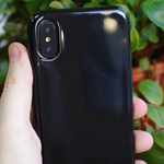 Чехол ТПУ глянцевый для iPhone X/XS, 010016 Черный