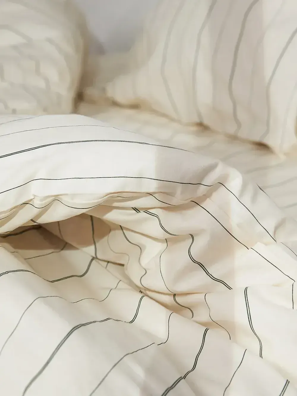 Наволочка комплект 2шт перкаль Сказка "Полоски Эко" 40х40 см на молнии