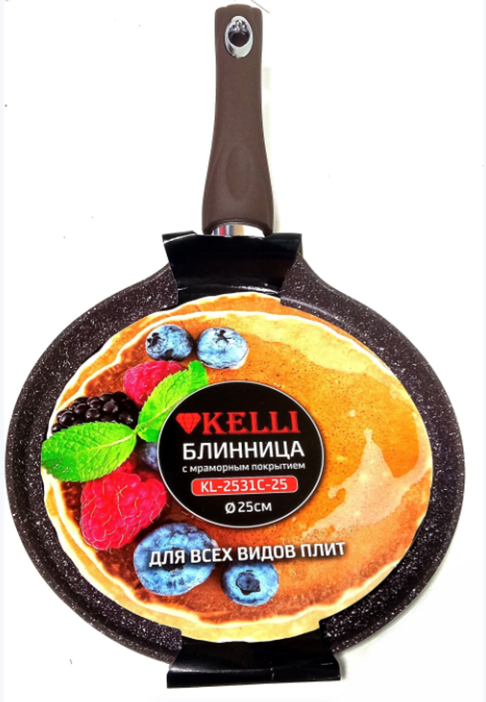 Сковорода блинная 25см. Kelli KL-2531C-25
