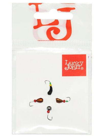 Мормышки свинцовые Lucky John MIX1 ШАР d 4,0мм 3 штуки