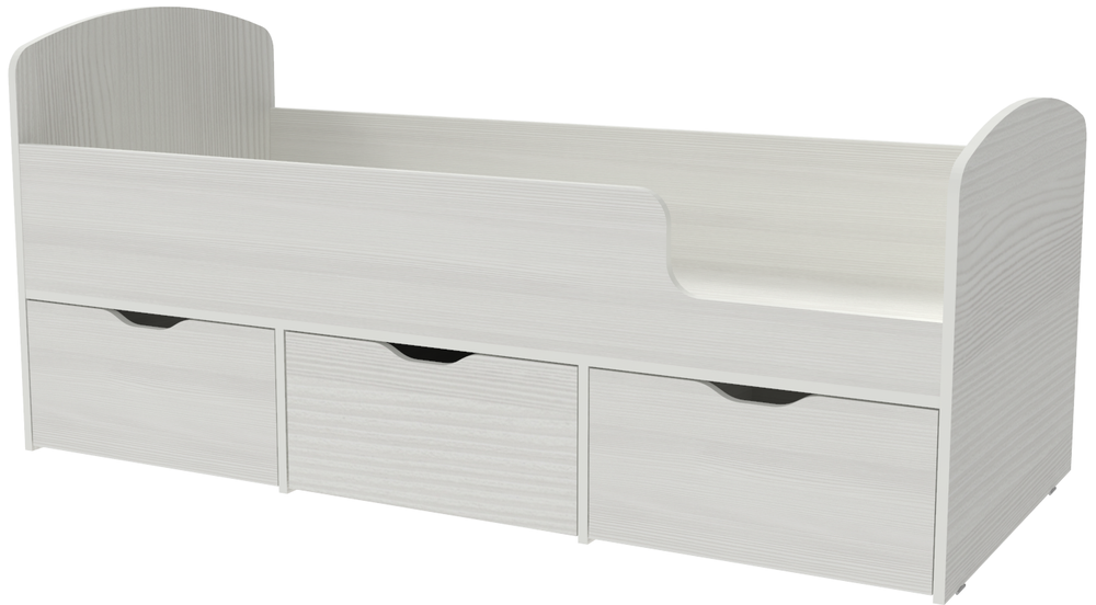 Кровать КарИВи Малыш Мини Белое Дерево Белое Дерево