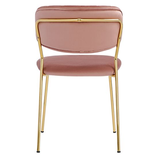 Стул eirill, велюр, розовый