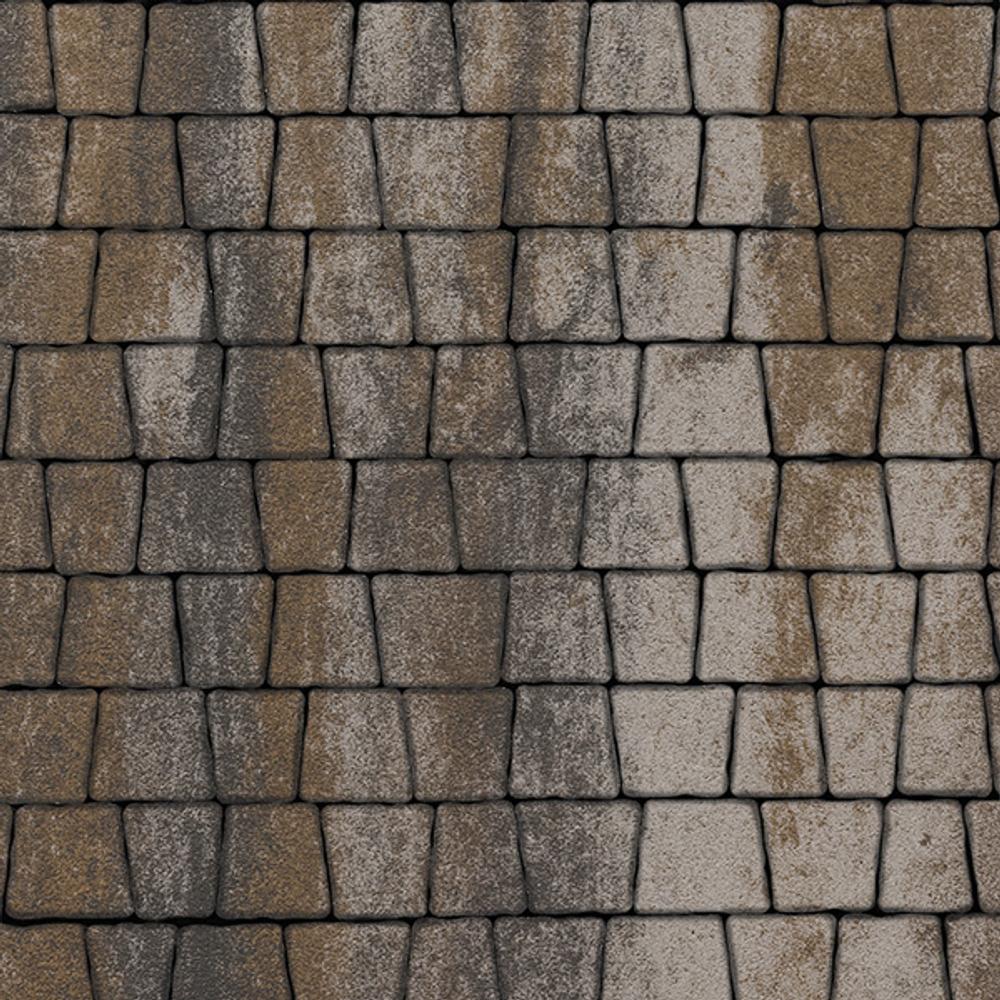 Тротуарная плитка АНТИК - Листопад гладкий Песчаник, комплект из 5 видов плит