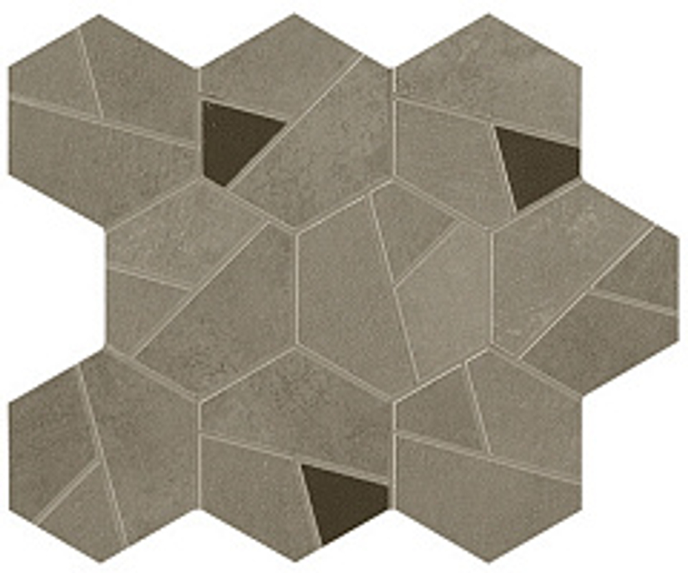 Мозаика/Керамогранит ATLAS CONCORDE BOOST PRO Taupe Mosaico Hex Coffee 25x28,5 A0QP