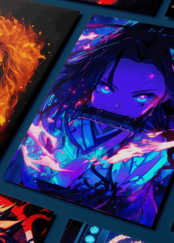 Картина на стену на металле от MetallSubArt "Истребитель демонов"