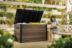 Пластиковый сундук Keter Deco deck 870 л brown