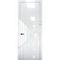 Купить Межкомнатная дверь глянец Pt 10 Платина crystall white кромка Al глухая