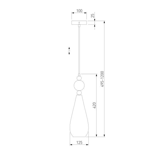 50202/1 / подвесной светильник / пурпурный