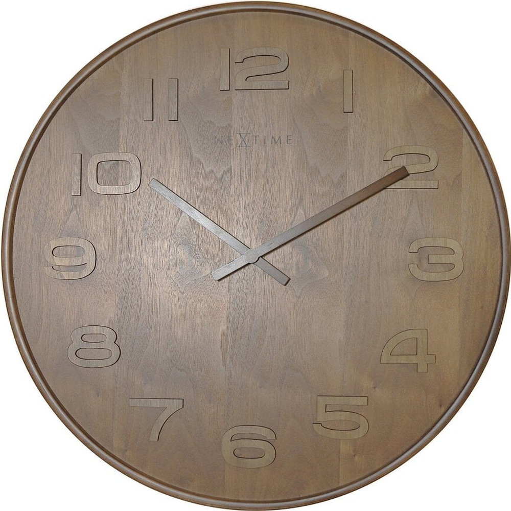Настенные часы NeXtime Wood Wood Medium, дерево, 35 см