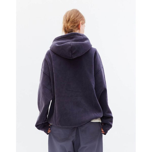 Худи вареный Zip Слива ретро-синий - фото 6