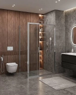 Душевой уголок Cezares Molveno 90x120 AHF-31-120/90-C-CR-IV стекло прозрачное/профиль хром