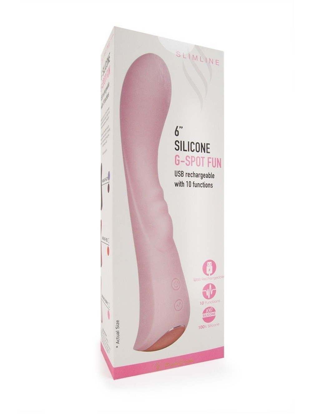 Малиновый вибратор для G-стимуляции - 19,1 см. (Цвет: малиновый)