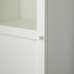 Книжный шкаф с дверцей - BILLY/OXBERG IKEA/ БИЛЛИ/ОКСБЕРГ ИКЕА, 30х40х237 см, белый