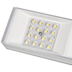 ULO-EL120B-100W-4000K-K SILVER LINKABLE Светильник светодиодный накладной. соединяемый. Белый свет 4000K. Корпус серебристый. Угол 60 градусов. ТМ Uniel