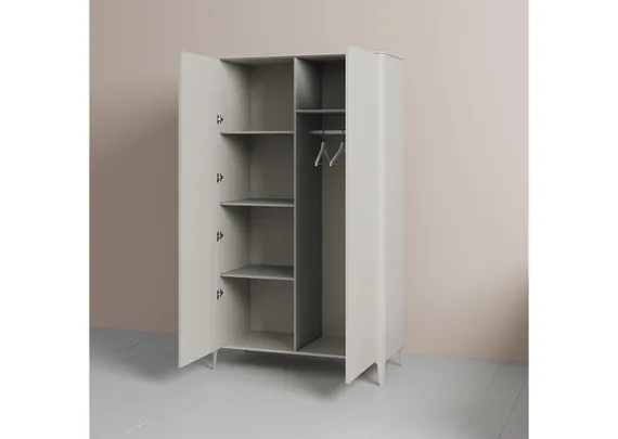 Шкаф Type 2-х створчатый 210х120 см (серо-бежевый)