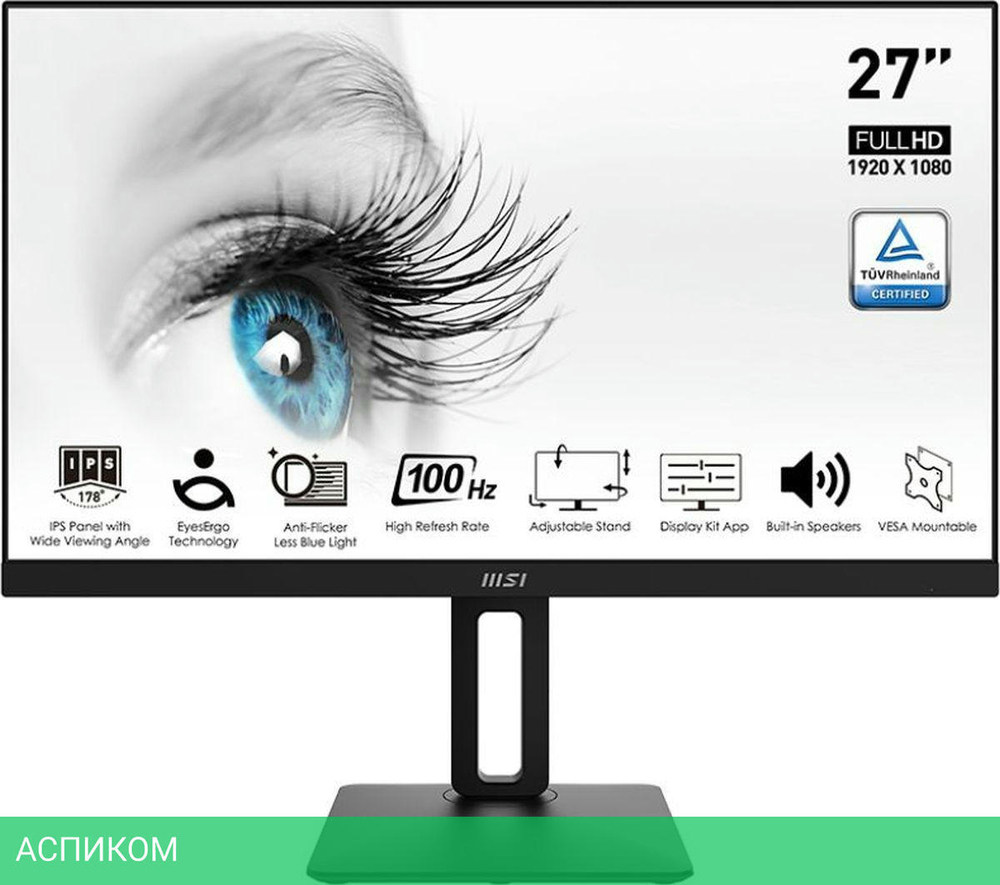 Монитор MSI Pro MP271AP черный (9S6-3PA29T-086)