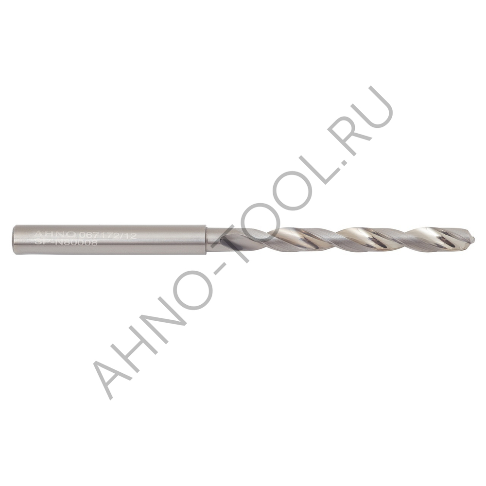 Сверло  5.8мм монолитное твердосплавное 8D без подвода СОЖ. для цвет.металлов SP-N800080580 VHM AHNO