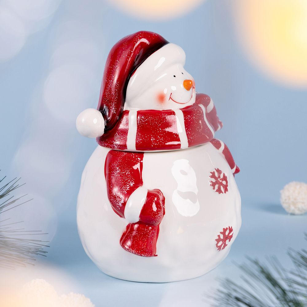 БАНКА ДЛЯ СЫПУЧИХ ПРОДУКТОВ КОЛЛЕКЦИЯ "CHRISTMAS HOLIDAYS" 16,5*13,5*20 СМ