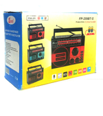 Радиоприёмник FEPE FP-259BT-S MP3плеер+Solar panel+фонарь
