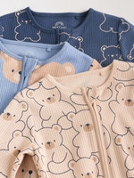 Комбинезон / Cлип для малышей Next F13-452, 3 шт., Бежевый, Синий