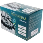 Гирлянда для улицы «Домики» 5 м 10 ламп LED (8,5*10 см) черн..пров, 1 реж.,IP-55 (220 V), Белый